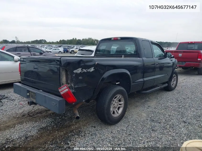 2004 Dodge Dakota Sport VIN: 1D7HG32K64S677147 Lot: 40433682