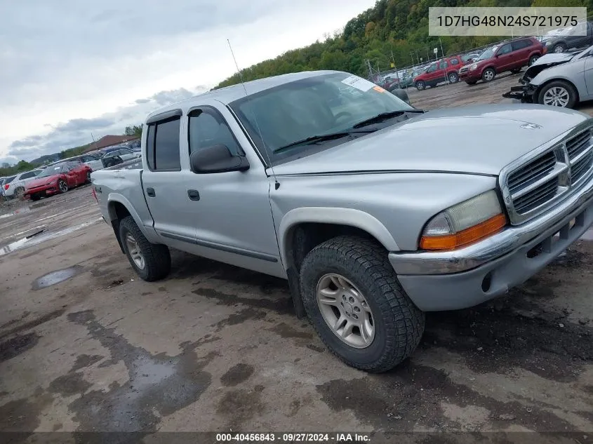 2004 Dodge Dakota Slt VIN: 1D7HG48N24S721975 Lot: 40456843