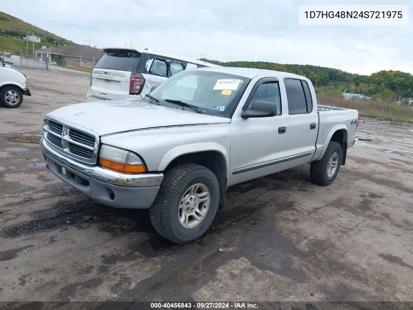 2004 Dodge Dakota Slt VIN: 1D7HG48N24S721975 Lot: 40456843