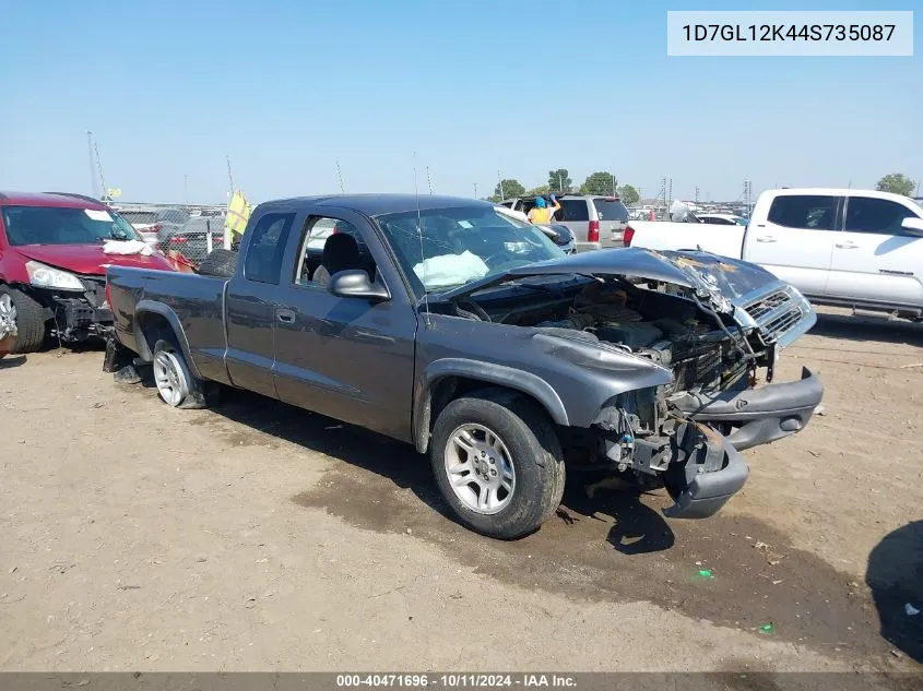 2004 Dodge Dakota VIN: 1D7GL12K44S735087 Lot: 40471696