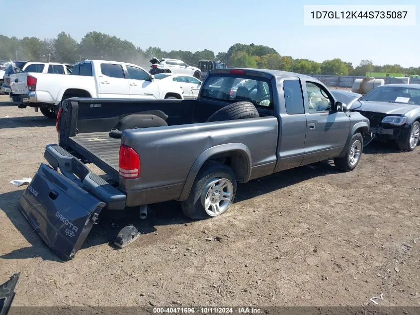 2004 Dodge Dakota VIN: 1D7GL12K44S735087 Lot: 40471696