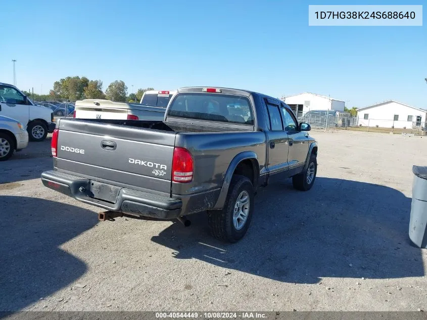 1D7HG38K24S688640 2004 Dodge Dakota Sport/Sxt