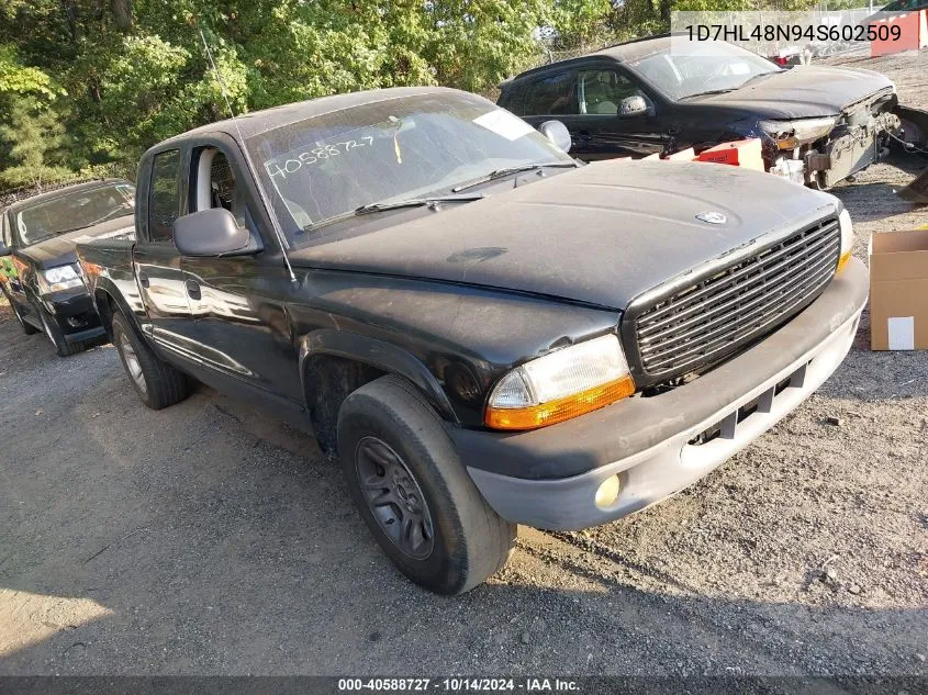 2004 Dodge Dakota Slt VIN: 1D7HL48N94S602509 Lot: 40588727