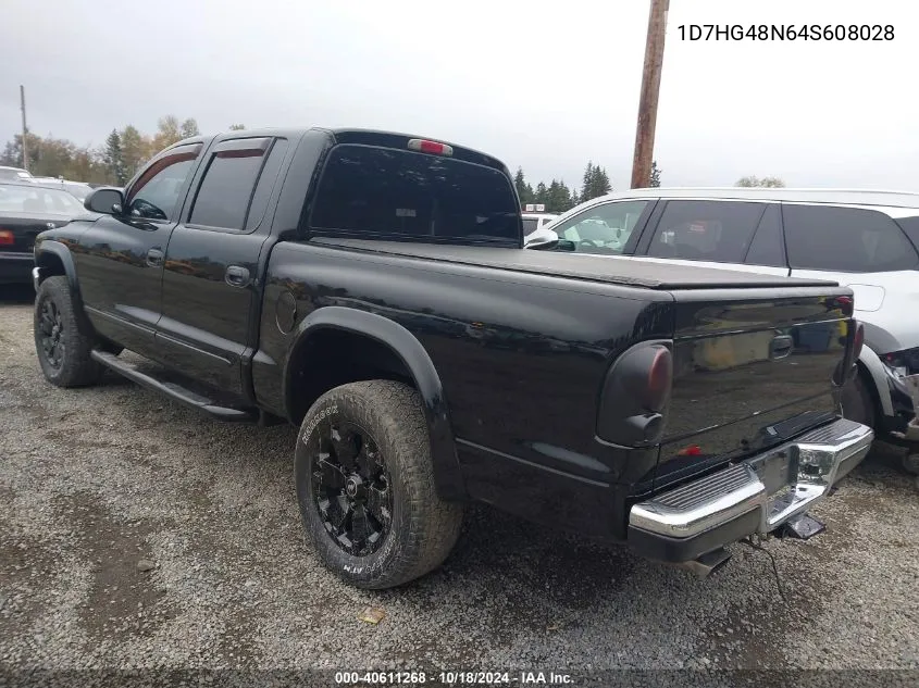 2004 Dodge Dakota Slt VIN: 1D7HG48N64S608028 Lot: 40611268