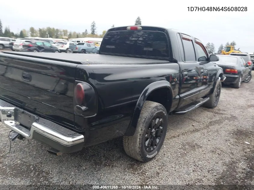 2004 Dodge Dakota Slt VIN: 1D7HG48N64S608028 Lot: 40611268