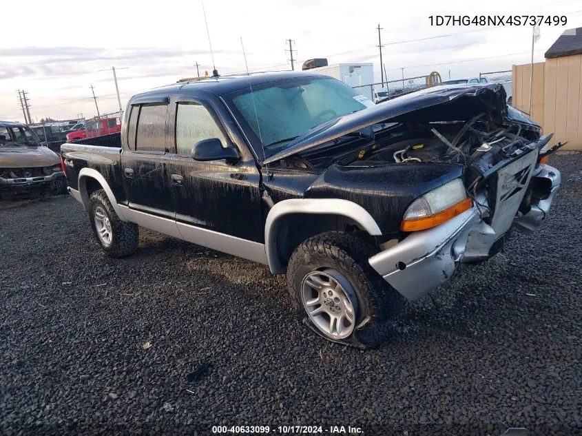 2004 Dodge Dakota Slt VIN: 1D7HG48NX4S737499 Lot: 40633099