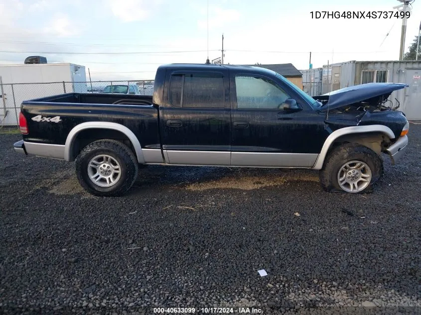 2004 Dodge Dakota Slt VIN: 1D7HG48NX4S737499 Lot: 40633099