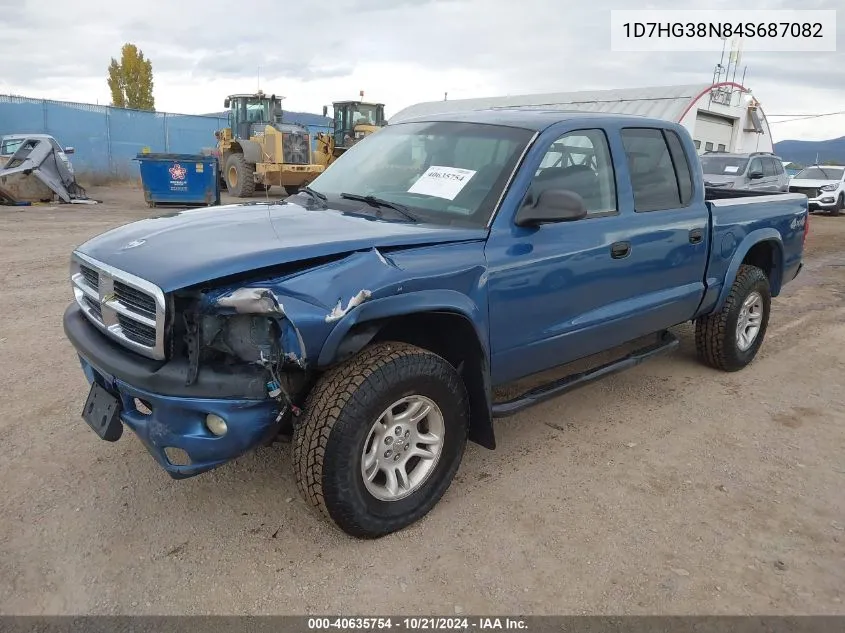 1D7HG38N84S687082 2004 Dodge Dakota Sport/Sxt