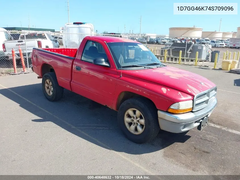 2004 Dodge Dakota Slt VIN: 1D7GG46K74S709096 Lot: 40648632