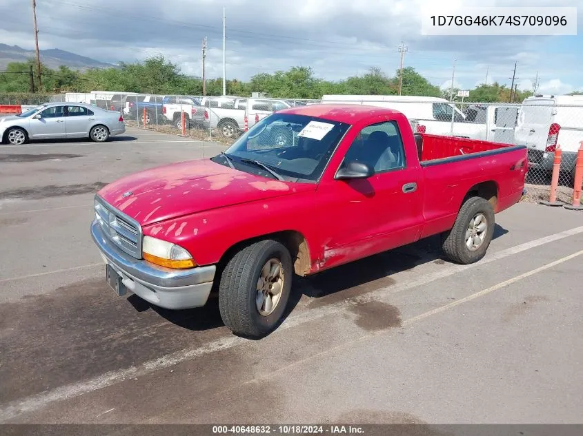 2004 Dodge Dakota Slt VIN: 1D7GG46K74S709096 Lot: 40648632