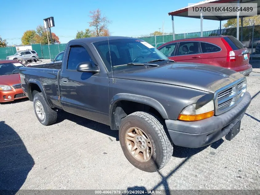 1D7GG16K44S654489 2004 Dodge Dakota Sxt