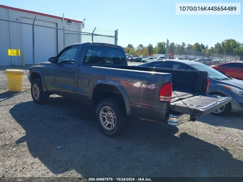 2004 Dodge Dakota VIN: 1D7GG16K44S654489 Lot: 40667979