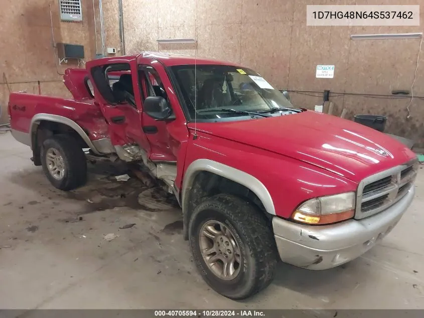 2004 Dodge Dakota Slt VIN: 1D7HG48N64S537462 Lot: 40705594