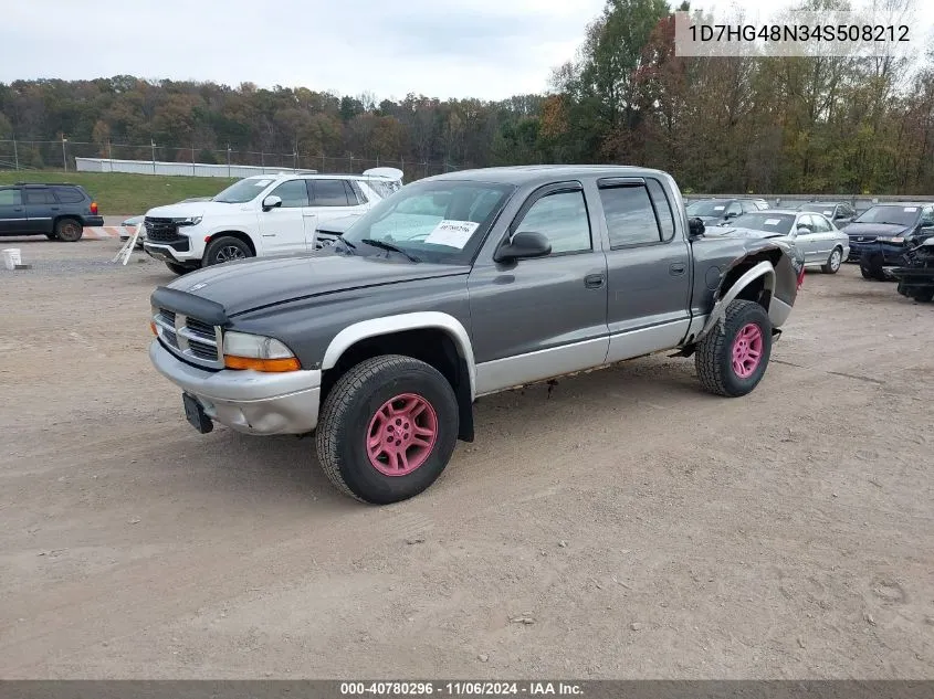 2004 Dodge Dakota Slt VIN: 1D7HG48N34S508212 Lot: 40780296