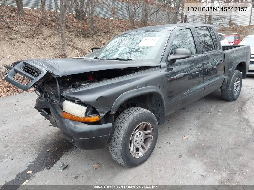 2004 Dodge Dakota Sport/Sxt VIN: 1D7HG38N14S542157 Lot: 40783813