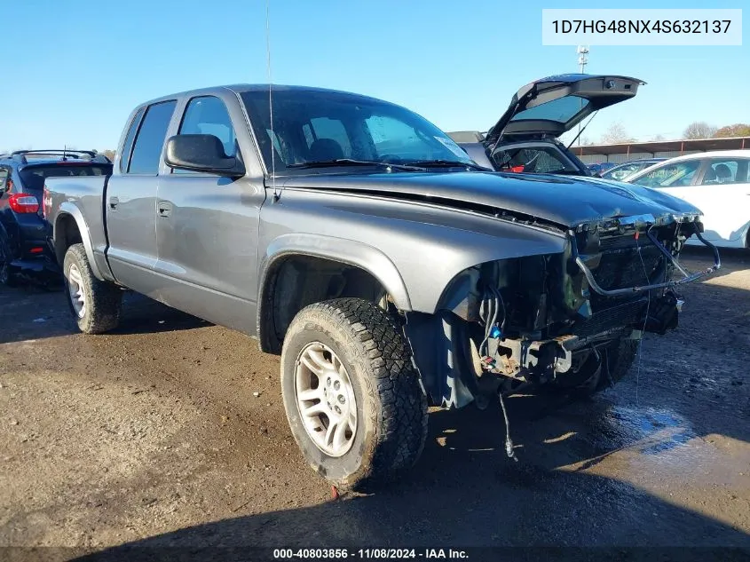 2004 Dodge Dakota Slt VIN: 1D7HG48NX4S632137 Lot: 40803856