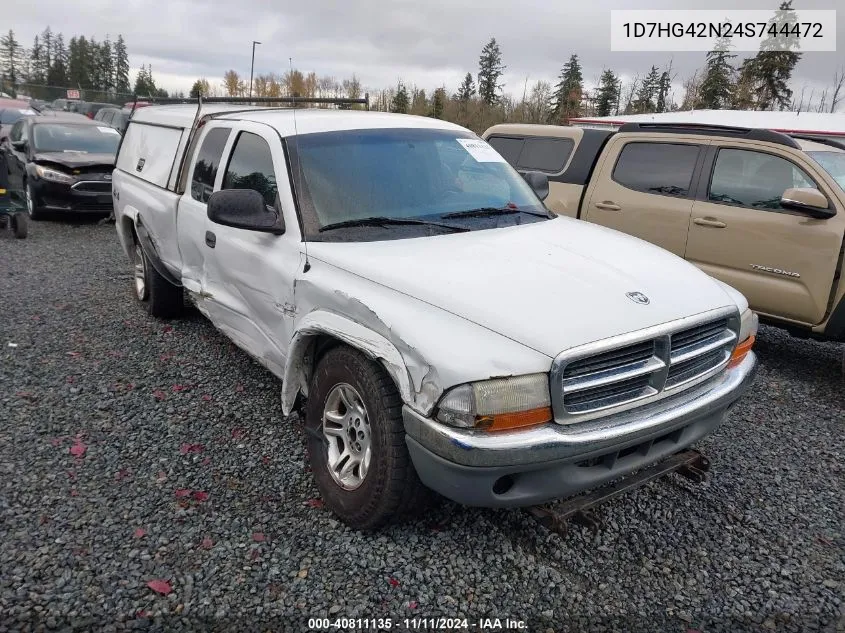 2004 Dodge Dakota Slt VIN: 1D7HG42N24S744472 Lot: 40811135