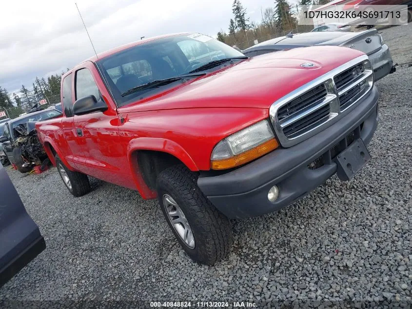 2004 Dodge Dakota Sport VIN: 1D7HG32K64S691713 Lot: 40848824