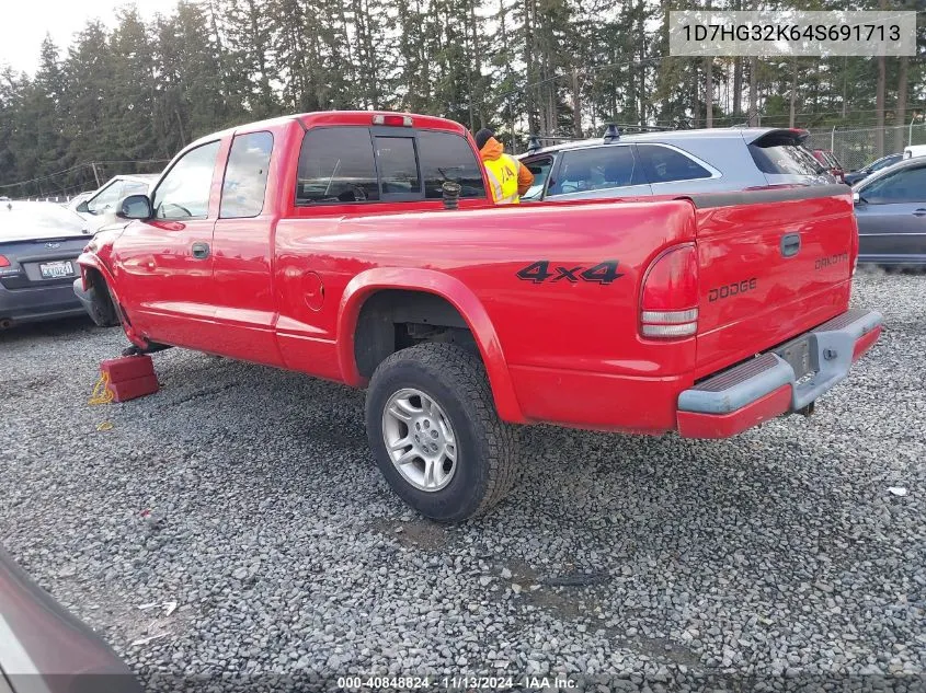 2004 Dodge Dakota Sport VIN: 1D7HG32K64S691713 Lot: 40848824