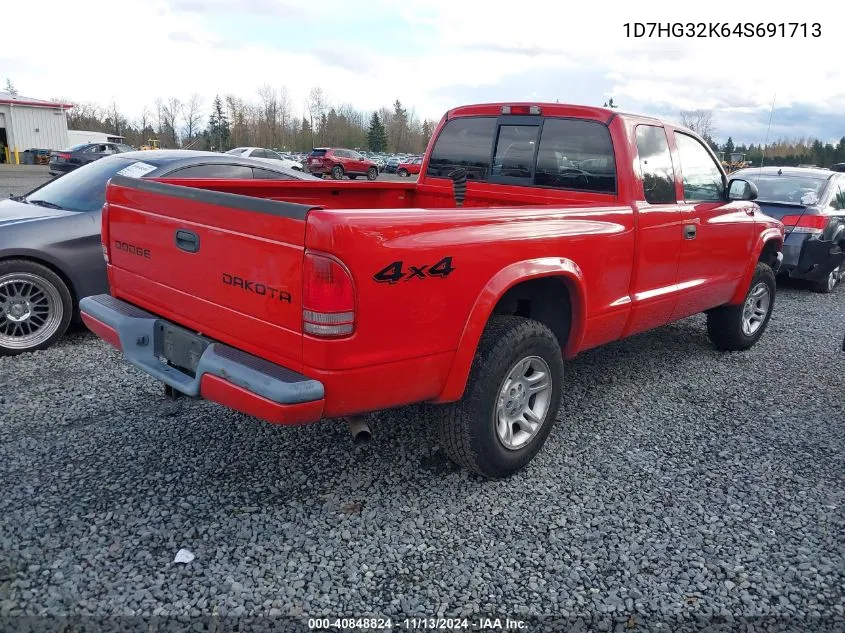 2004 Dodge Dakota Sport VIN: 1D7HG32K64S691713 Lot: 40848824