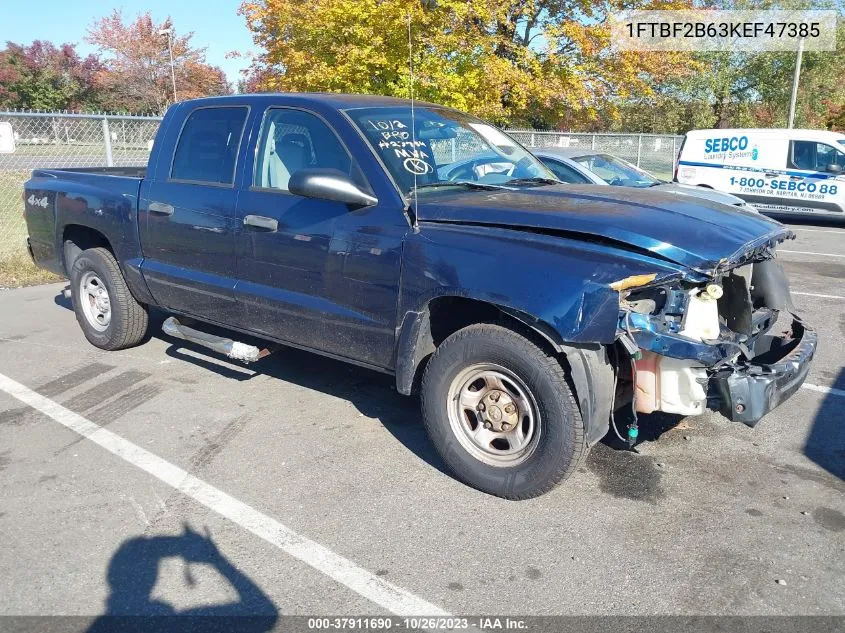 2005 Dodge Dakota St VIN: 1FTBF2B63KEF47385 Lot: 37911690