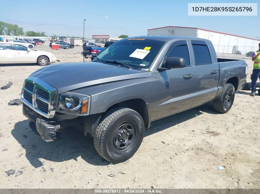 2005 Dodge Dakota St VIN: 1D7HE28K95S265796 Lot: 39276912