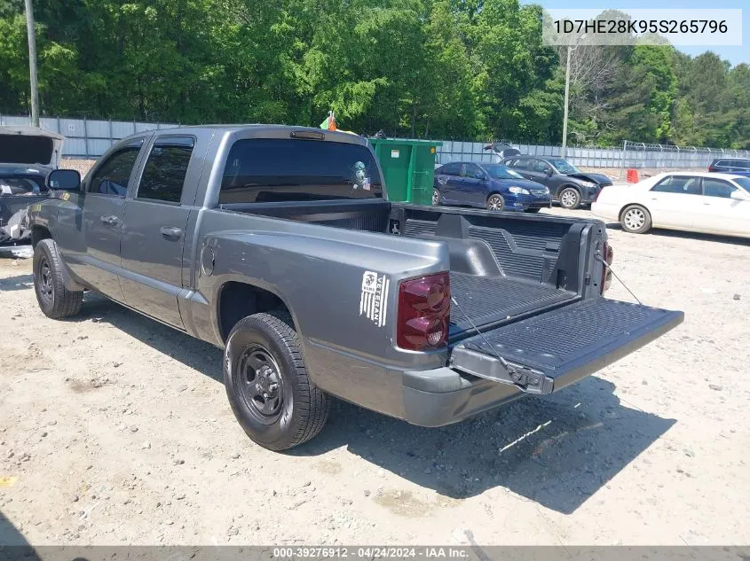 2005 Dodge Dakota St VIN: 1D7HE28K95S265796 Lot: 39276912