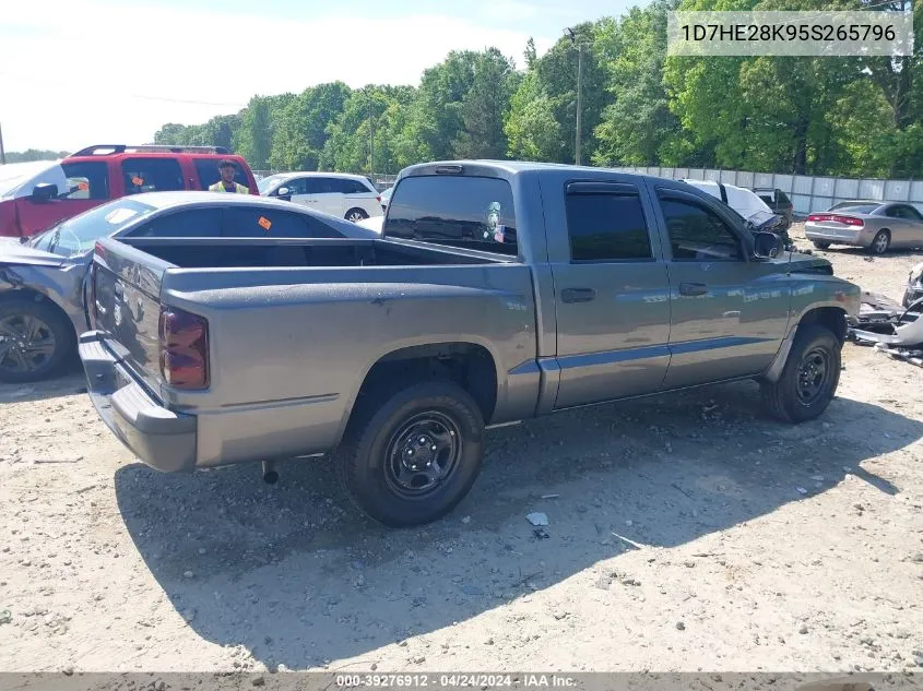 2005 Dodge Dakota St VIN: 1D7HE28K95S265796 Lot: 39276912