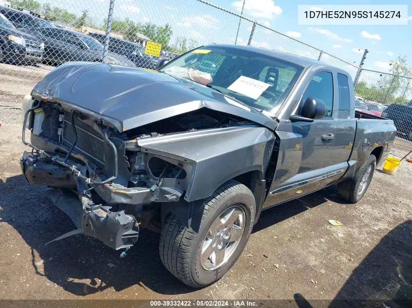 2005 Dodge Dakota Laramie VIN: 1D7HE52N95S145274 Lot: 39332422