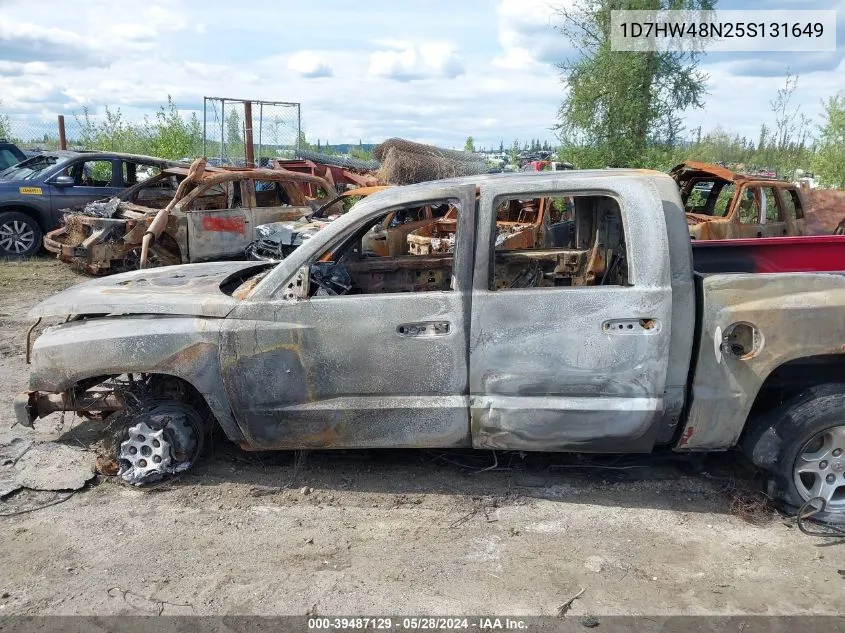 2005 Dodge Dakota Slt VIN: 1D7HW48N25S131649 Lot: 39487129