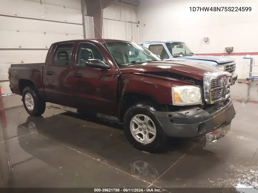 2005 Dodge Dakota Slt VIN: 1D7HW48N75S224599 Lot: 39621788