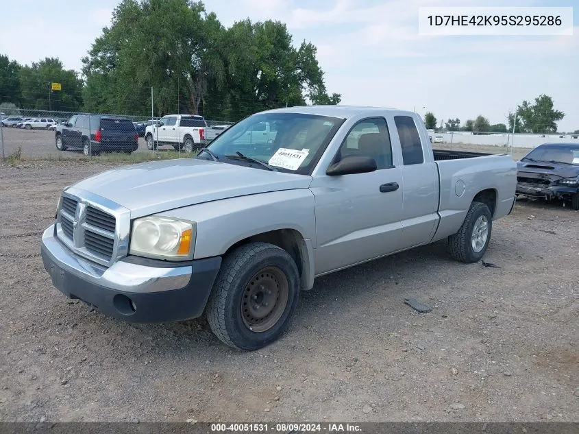 2005 Dodge Dakota Slt VIN: 1D7HE42K95S295286 Lot: 40051531