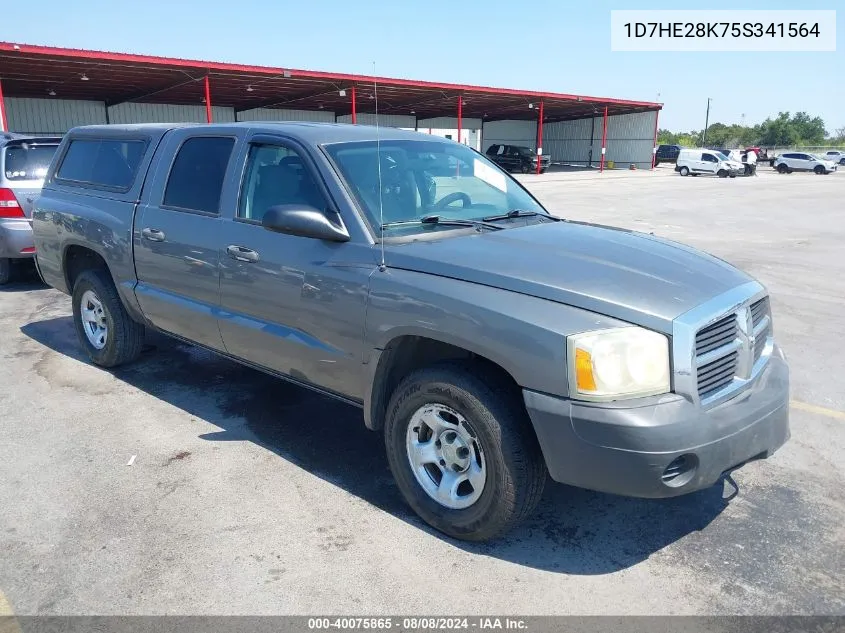 2005 Dodge Dakota St VIN: 1D7HE28K75S341564 Lot: 40075865