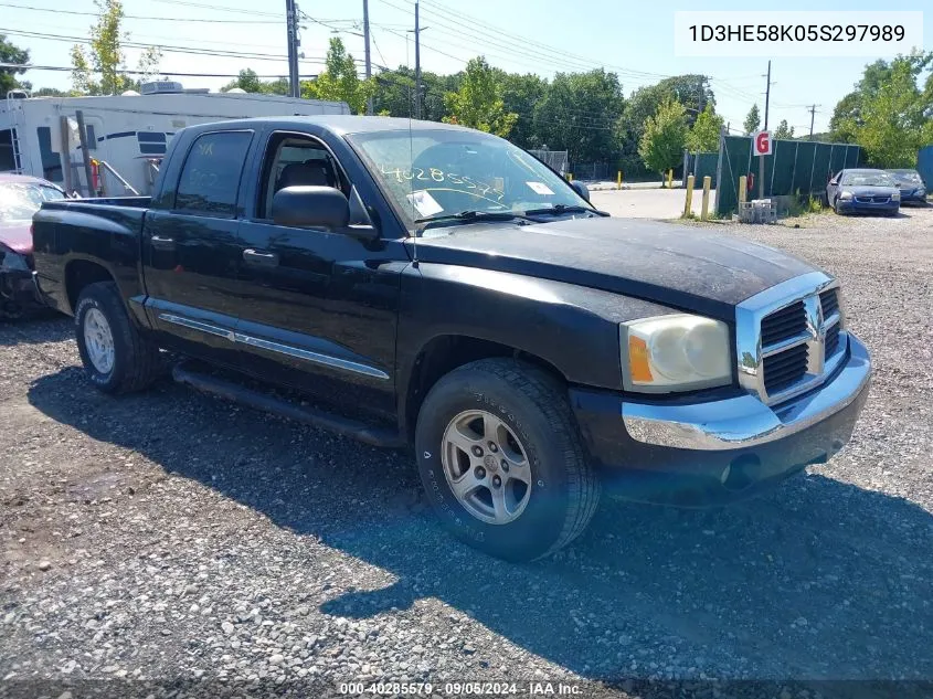 2005 Dodge Dakota Laramie VIN: 1D3HE58K05S297989 Lot: 40285579