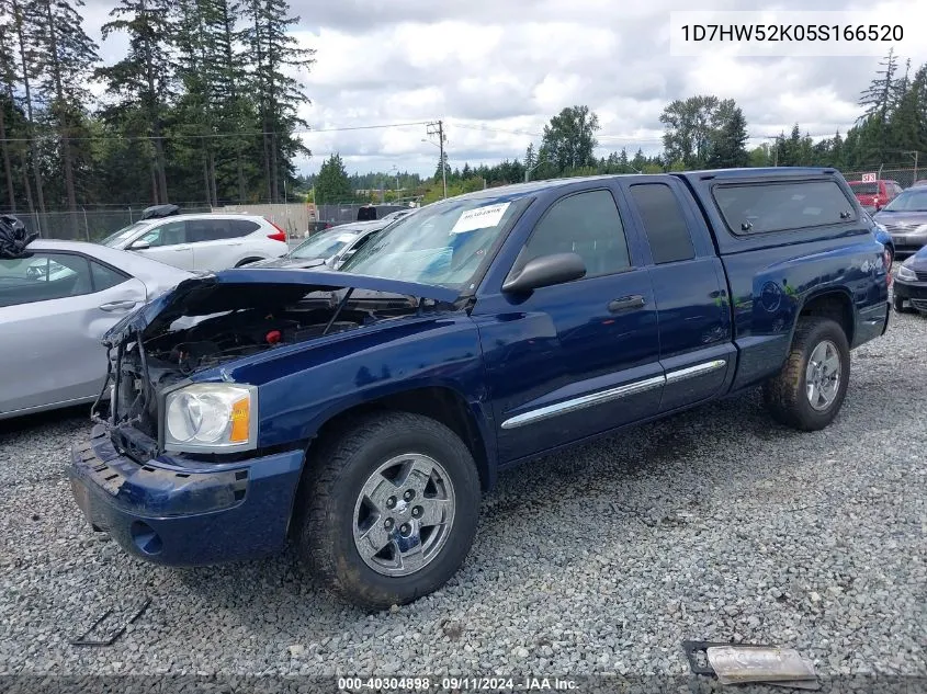 2005 Dodge Dakota Laramie VIN: 1D7HW52K05S166520 Lot: 40304898