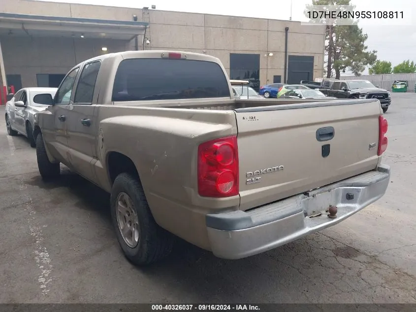 2005 Dodge Dakota Quad Slt VIN: 1D7HE48N95S108811 Lot: 40326037