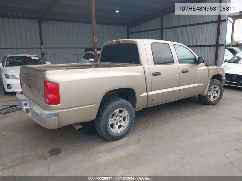 2005 Dodge Dakota Quad Slt VIN: 1D7HE48N95S108811 Lot: 40326037