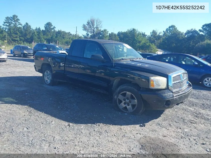 2005 Dodge Dakota Slt VIN: 1D7HE42K55S252242 Lot: 40365500