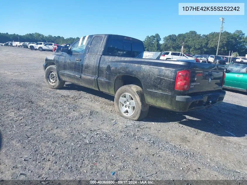 2005 Dodge Dakota Slt VIN: 1D7HE42K55S252242 Lot: 40365500