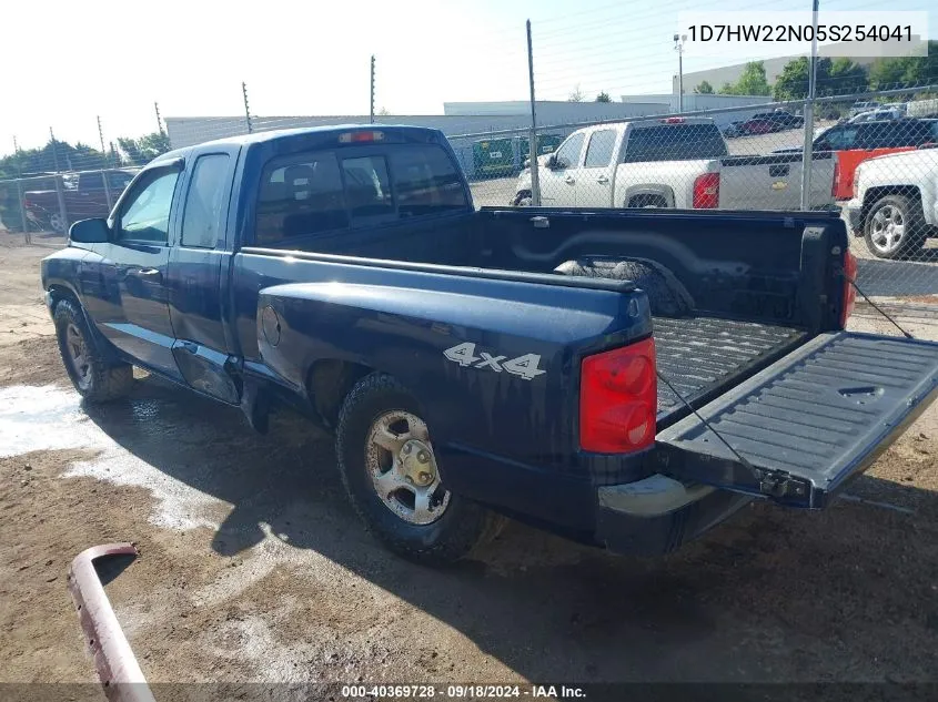 2005 Dodge Dakota St VIN: 1D7HW22N05S254041 Lot: 40369728