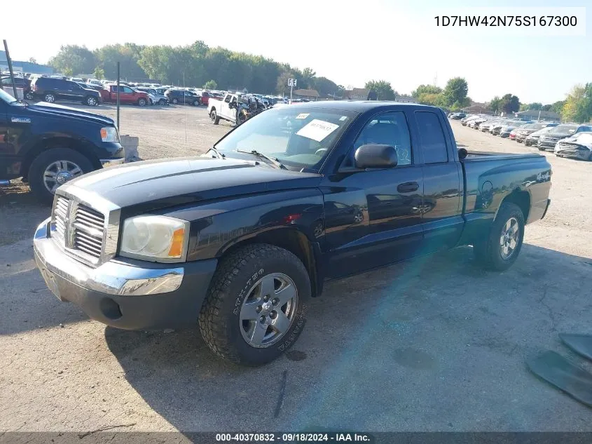 2005 Dodge Dakota Slt VIN: 1D7HW42N75S167300 Lot: 40370832