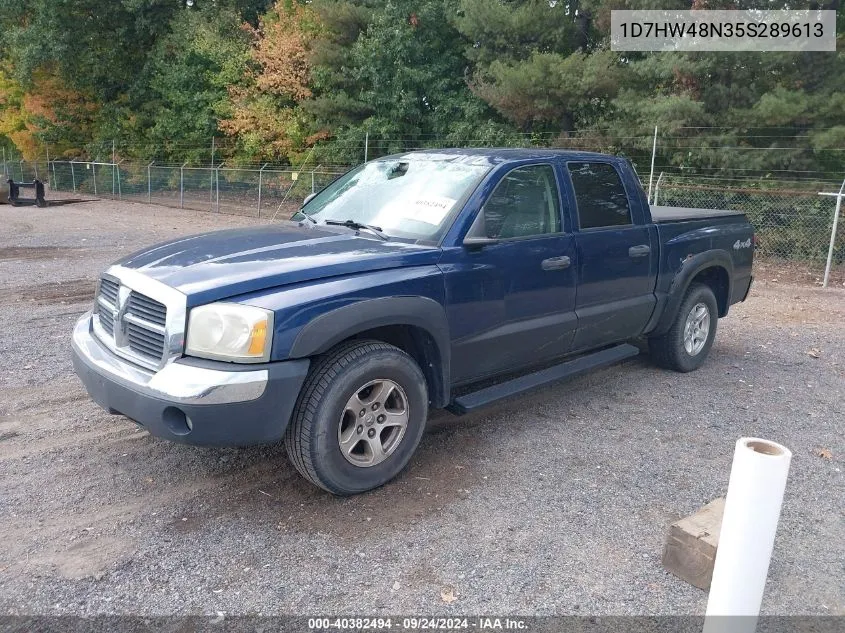 2005 Dodge Dakota Slt VIN: 1D7HW48N35S289613 Lot: 40382494