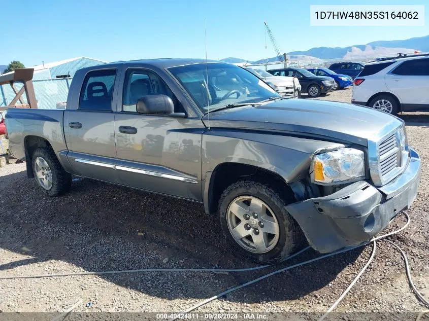 2005 Dodge Dakota Slt VIN: 1D7HW48N35S164062 Lot: 40424811