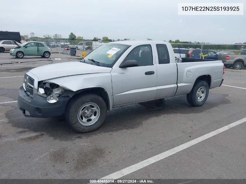 2005 Dodge Dakota St VIN: 1D7HE22N25S193925 Lot: 40455314