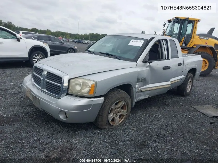 2005 Dodge Dakota Quad Slt VIN: 1D7HE48N65S304821 Lot: 40466700