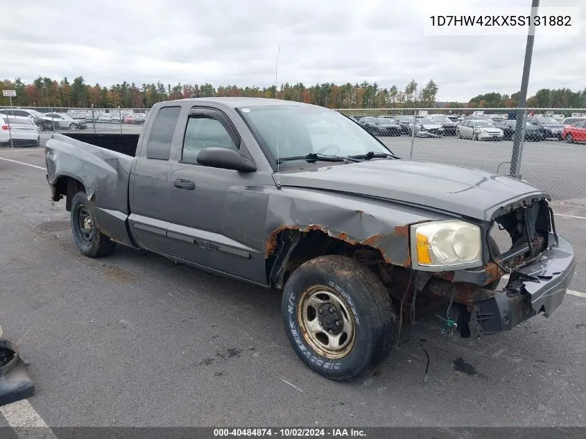 2005 Dodge Dakota Slt VIN: 1D7HW42KX5S131882 Lot: 40484874