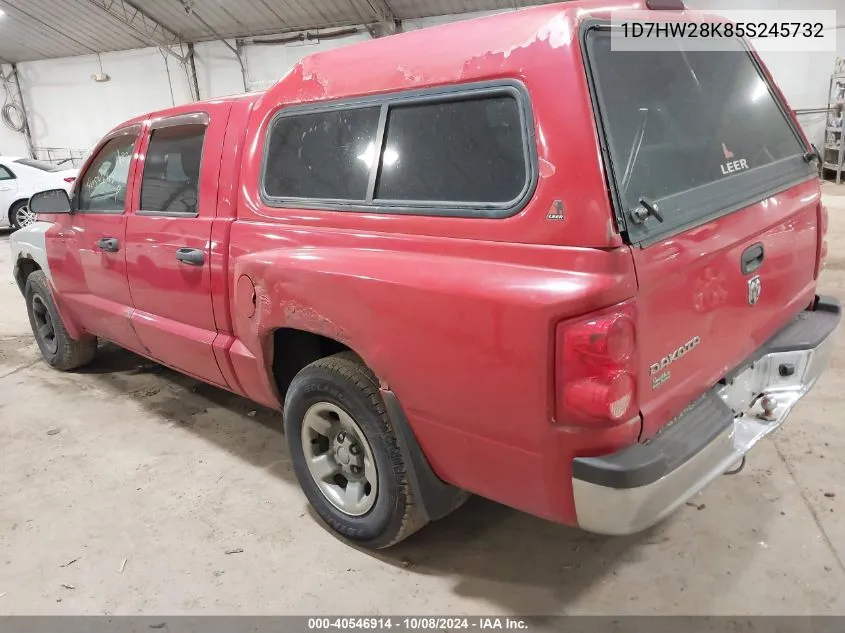 2005 Dodge Dakota St VIN: 1D7HW28K85S245732 Lot: 40546914