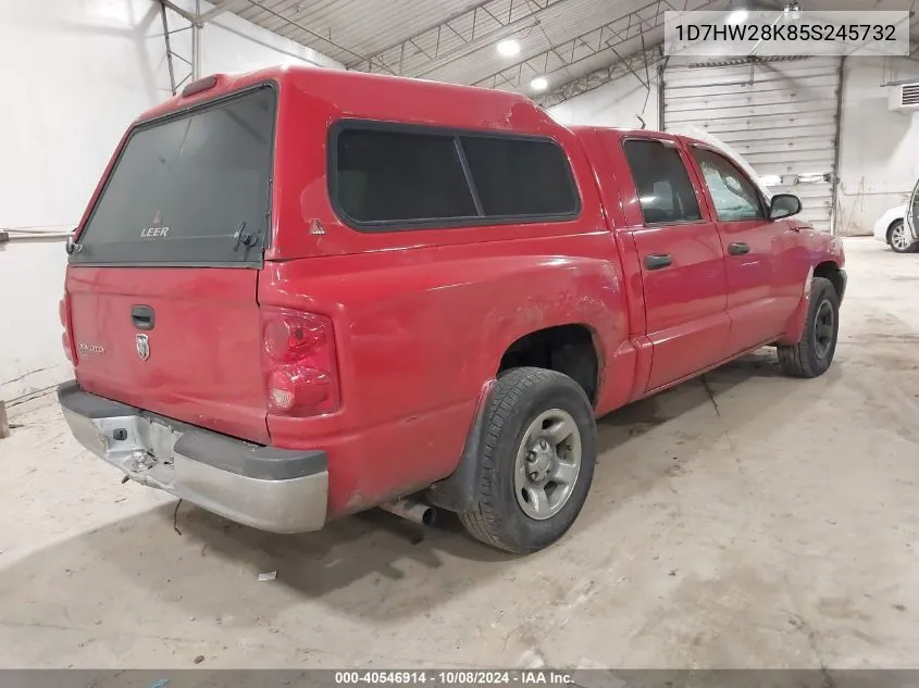 2005 Dodge Dakota St VIN: 1D7HW28K85S245732 Lot: 40546914