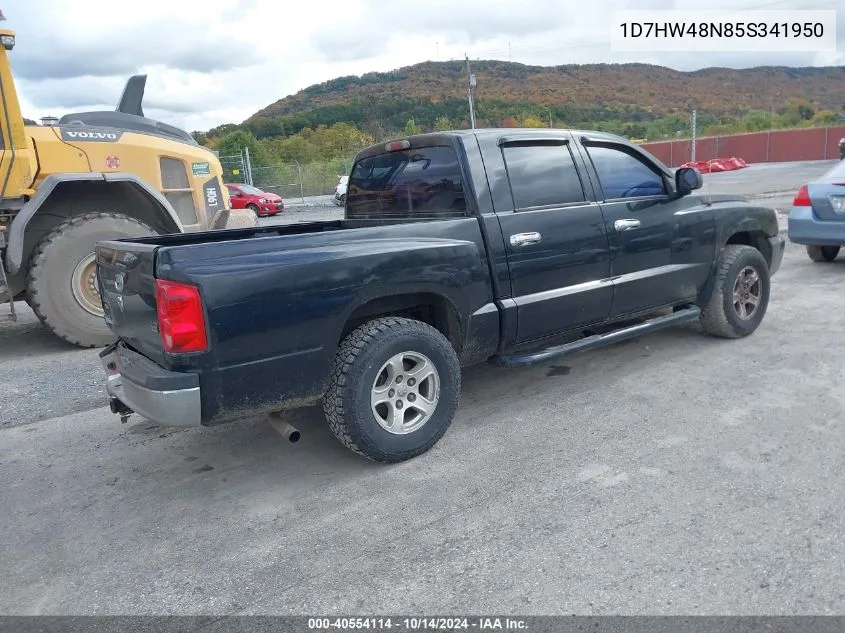 2005 Dodge Dakota Slt VIN: 1D7HW48N85S341950 Lot: 40554114