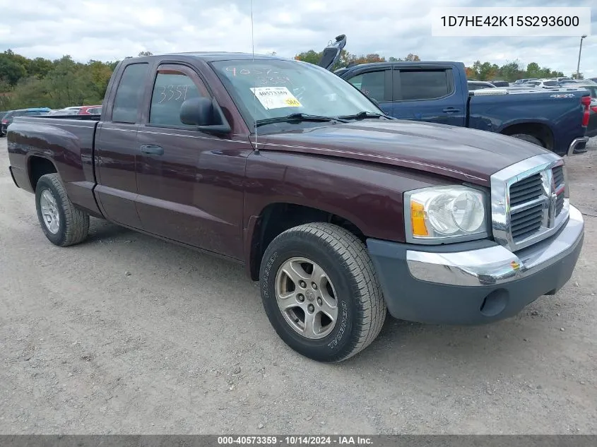 1D7HE42K15S293600 2005 Dodge Dakota Slt